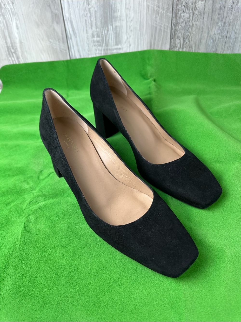 LK Bennett Suede Sally Square Toe Courts -40